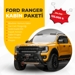 Yeni Ford Ranger Full Kabin Paketi: Maxliner Venture + Kasa Havuzu ve Aksesuar Seti (Kampanyalı Fiyat)