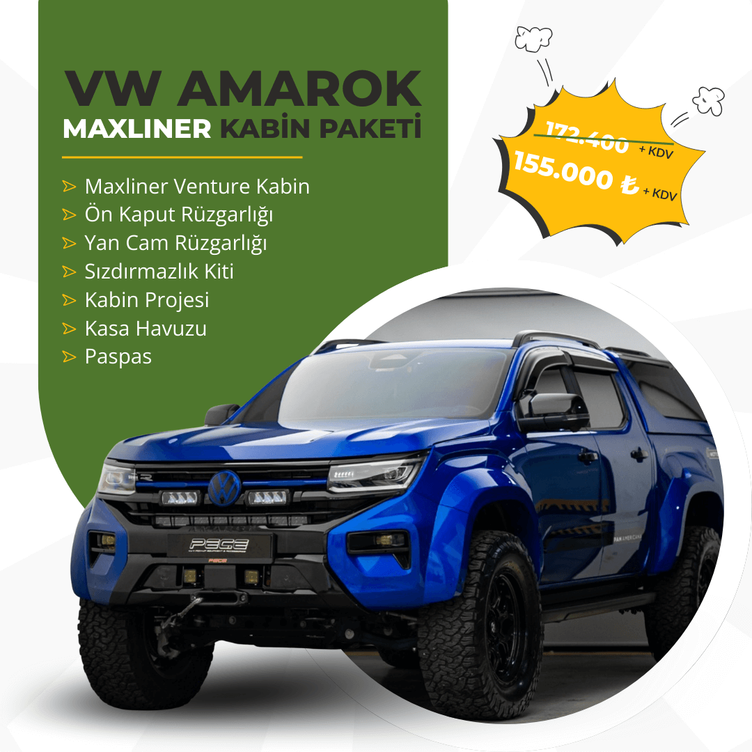 VW Amarok Maxliner Venture Kabin Paketi | Proje Dahil Anahtar Teslim Set | Yılbaşı Özel