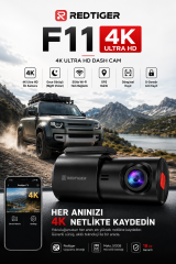 REDTIGER F11 4K Araç Kamerası