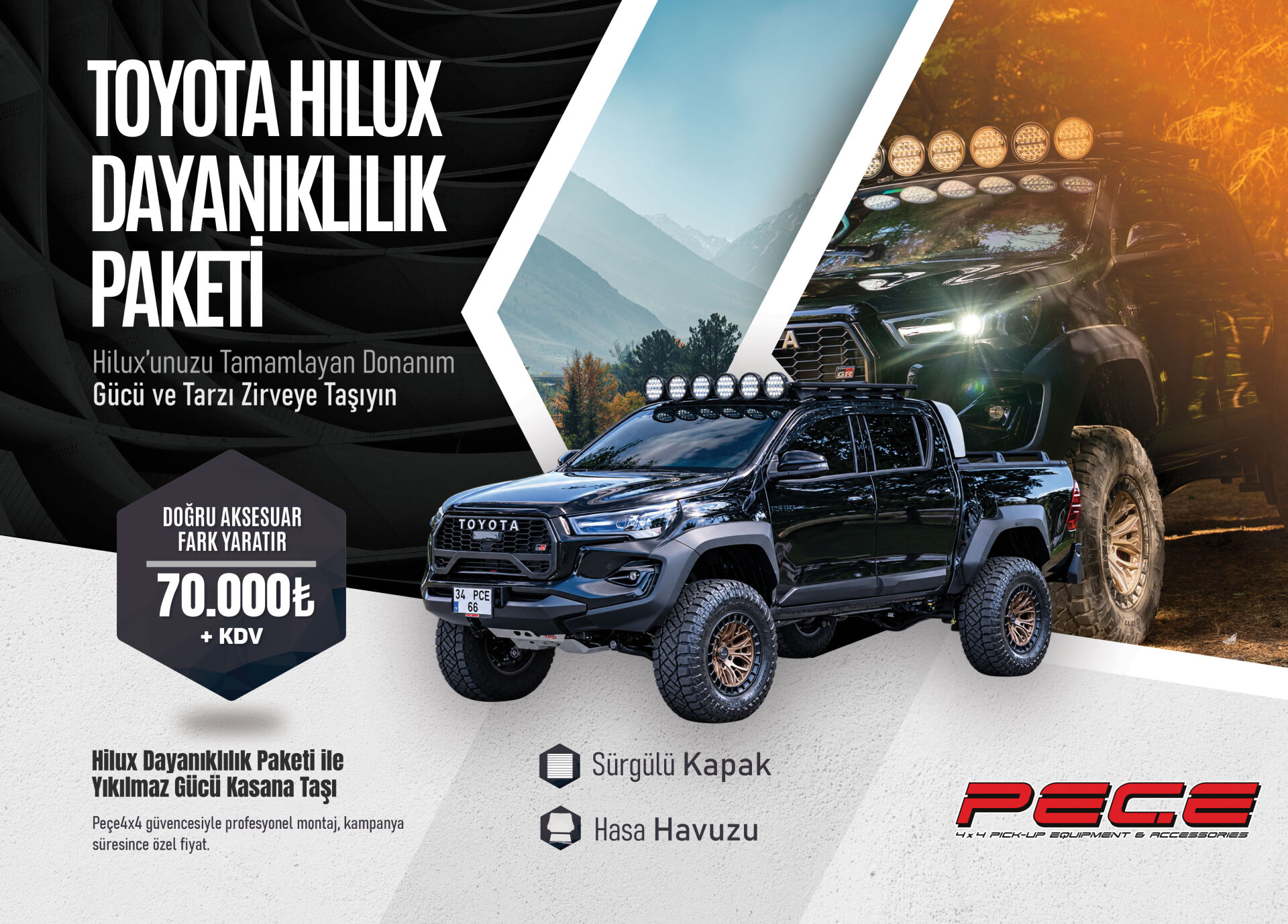 Toyota Hilux'un Efsanevi Dayanıklılığını Kasanıza Taşıyın: Hilux Dayanıklılık Paketi